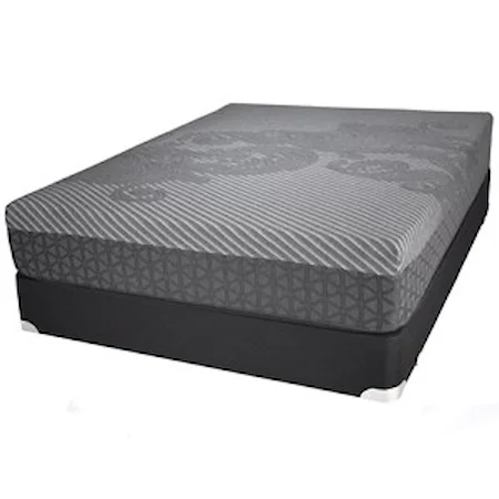 Queen Firm Hybrid Mattress and All Wood Foundation
